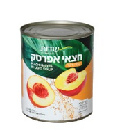 חצאי אפרסק בסירופ קל