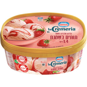 גלידה לה קרמריה תותים בשמנת