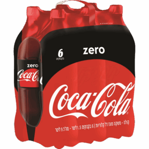 שישיה קוקה קולה זירו 1.5 ליטר