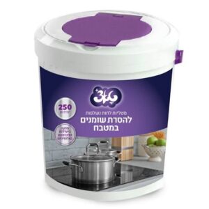 דלי מטליות לניקוי והסרת שומנים, 250 יחידות